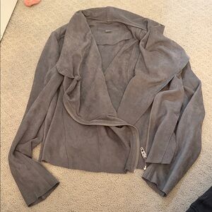 Blank NYC Slate Gray Leather Jacket